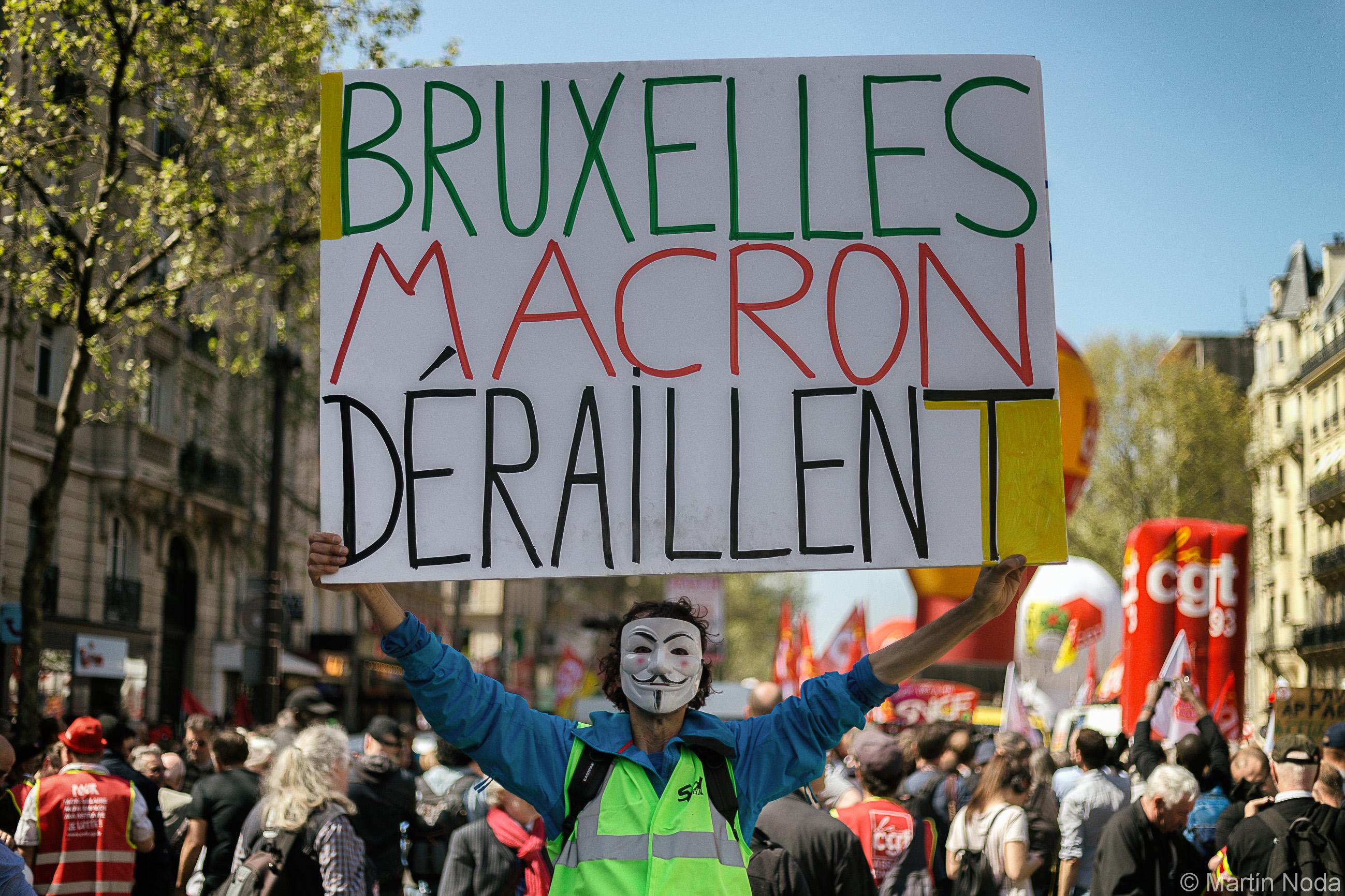 Paris - 19/04/2018 - Manifestation interprofessionnelle