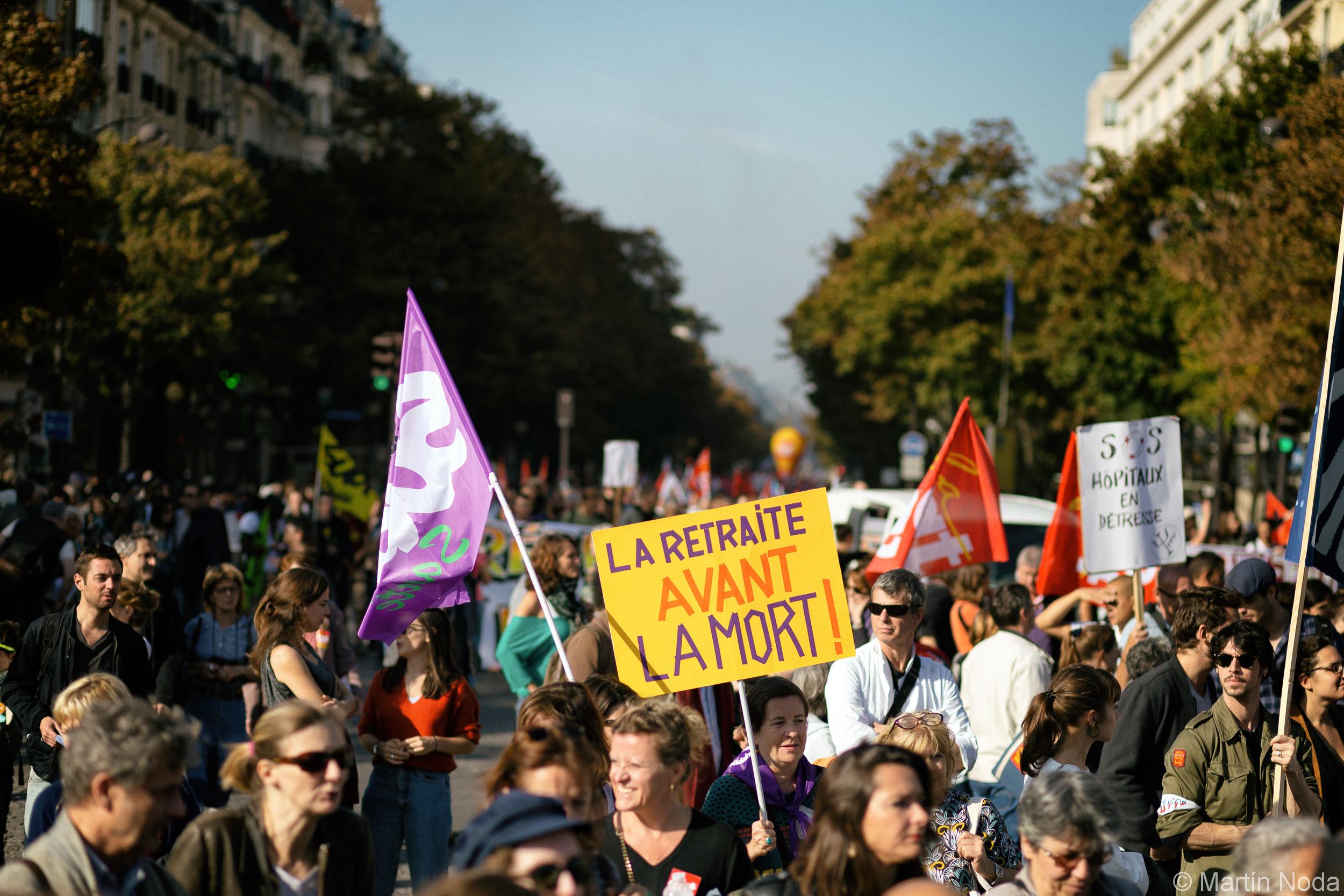 Paris - 09/10/2018 - Manifestation interprofessionnelle