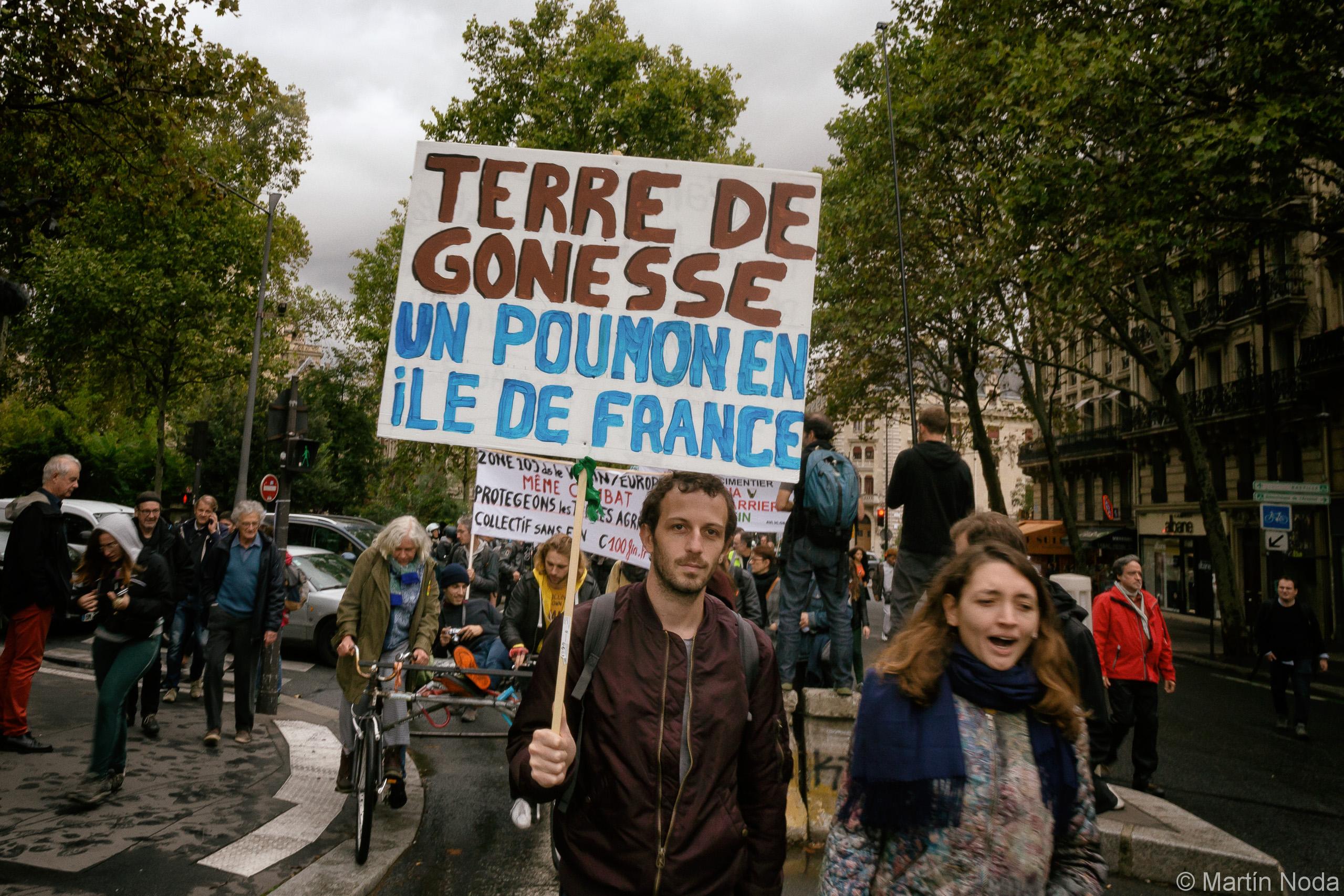 Manifestation contre Europacity à Paris. 05/10/2019.