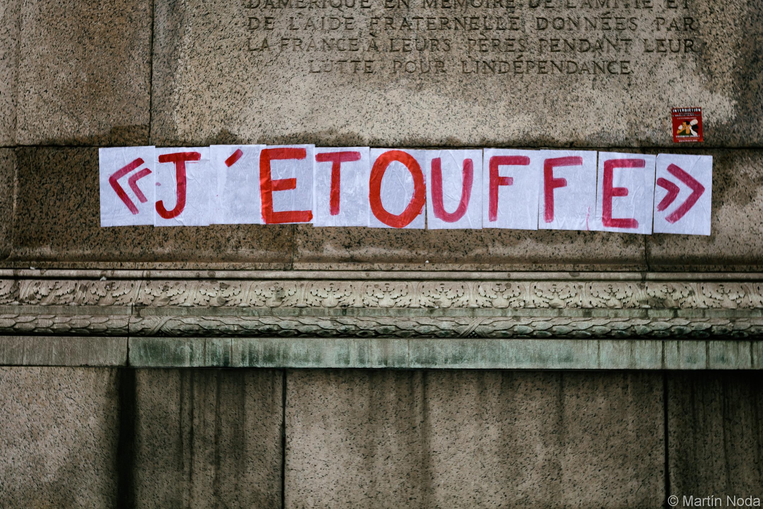 Manifestation demandant justice pour Cédric Chouviat, Paris, 3 janvier 2021.