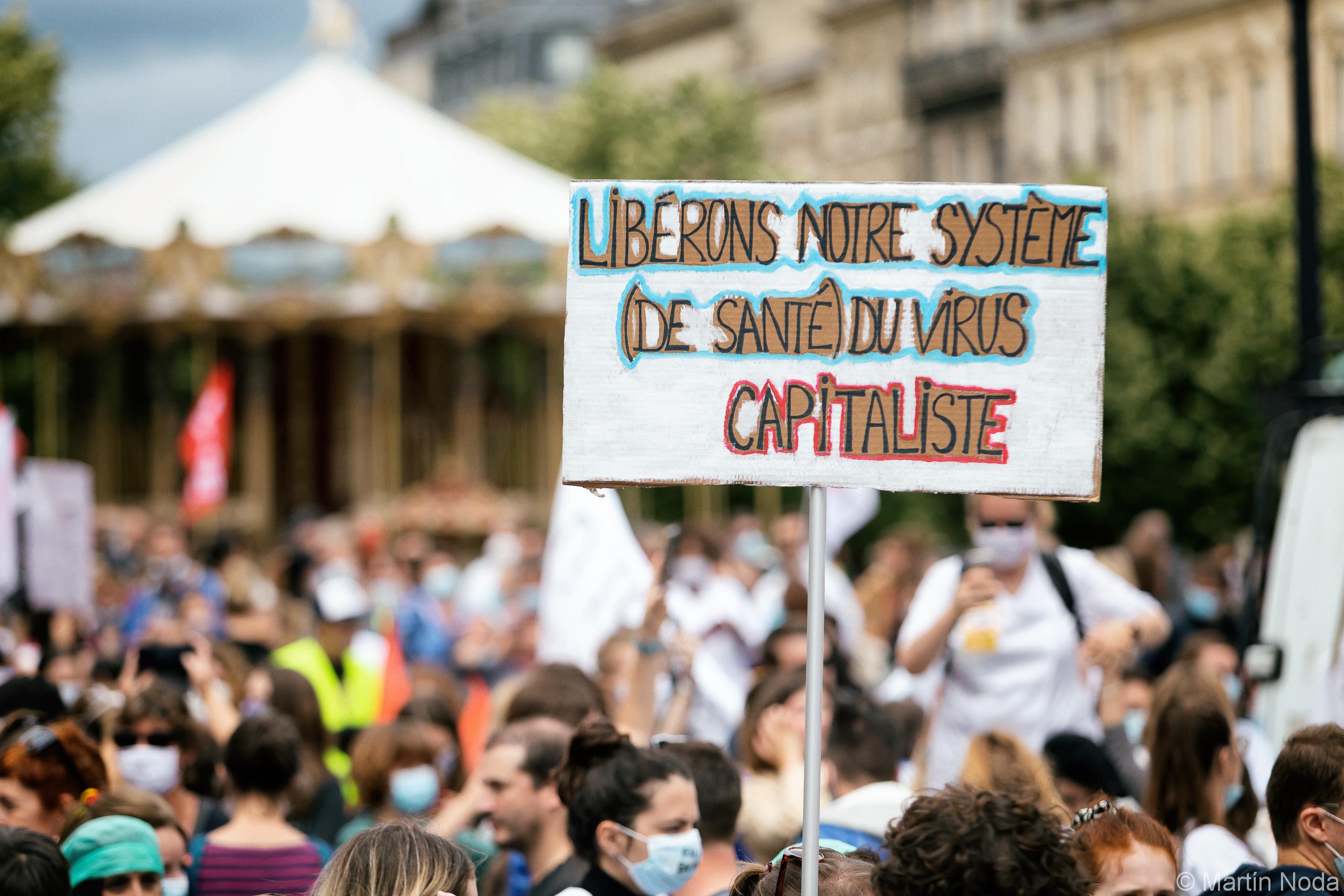 Manifestation en soutien du personnel soignant, Bordeaux, 16 juin 2020.