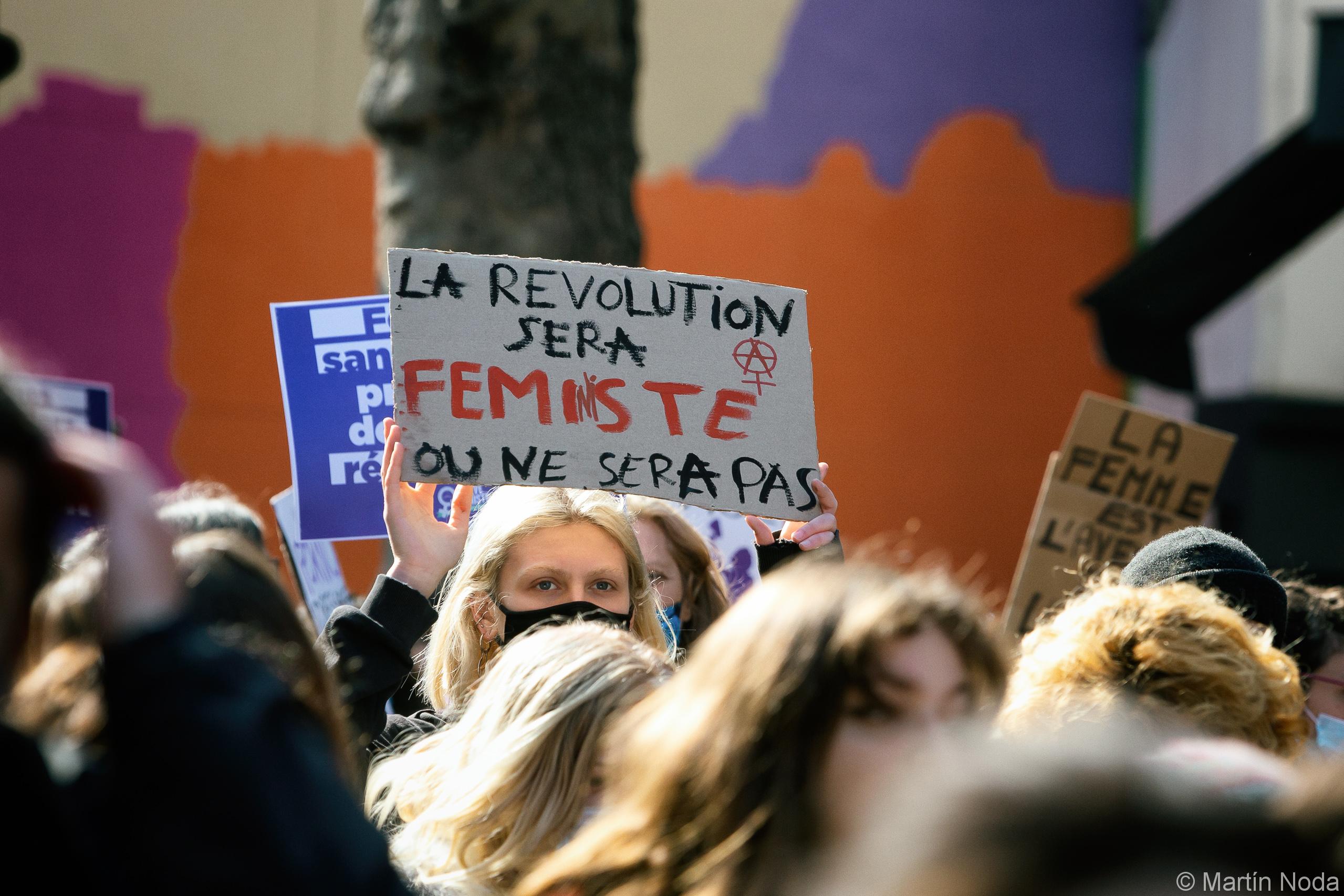 Journée de grève et manifestation pour les droits des femmes, Paris, 8 mars 2021.