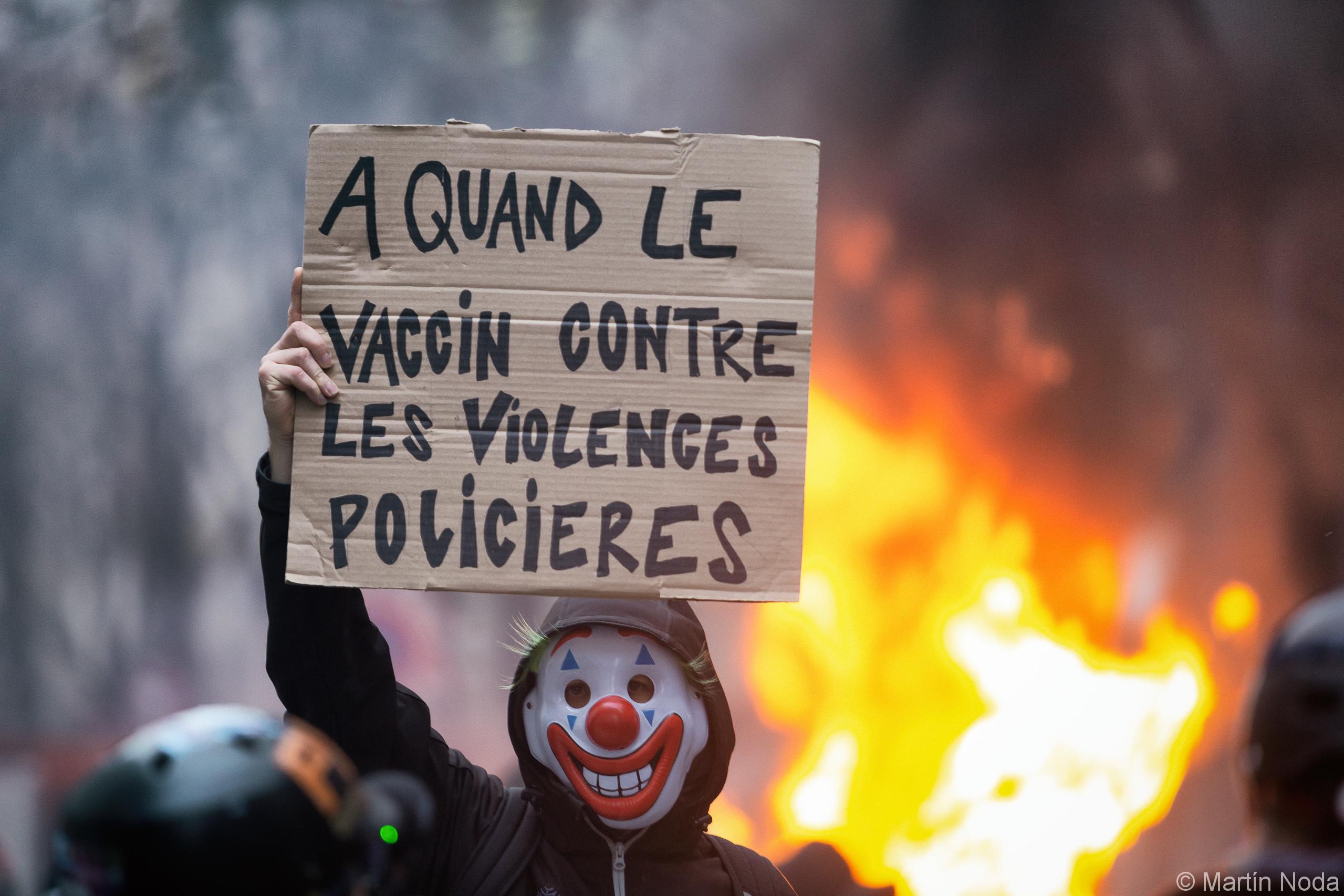 Manifestation contre la loi de sécurité globale, Paris, 5 décembre 2020. 