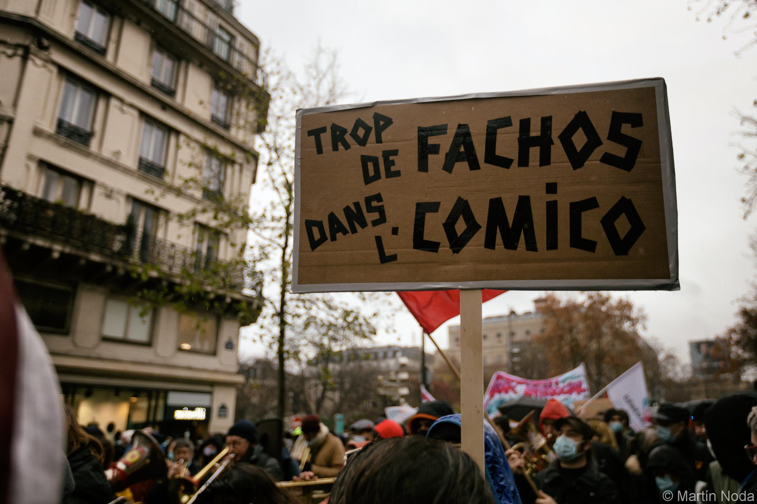 Manifestation contre les lois séparatismes et de sécurité globale, Paris, 12 décembre 2020.