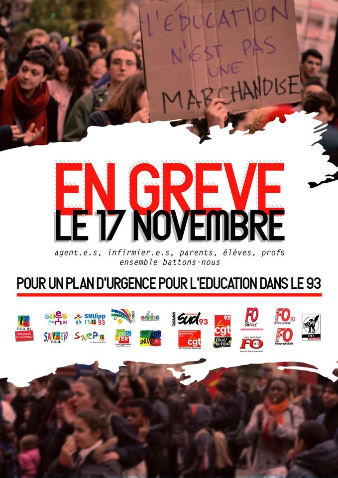 Intersyndicale Saint Denis - novembre 2020